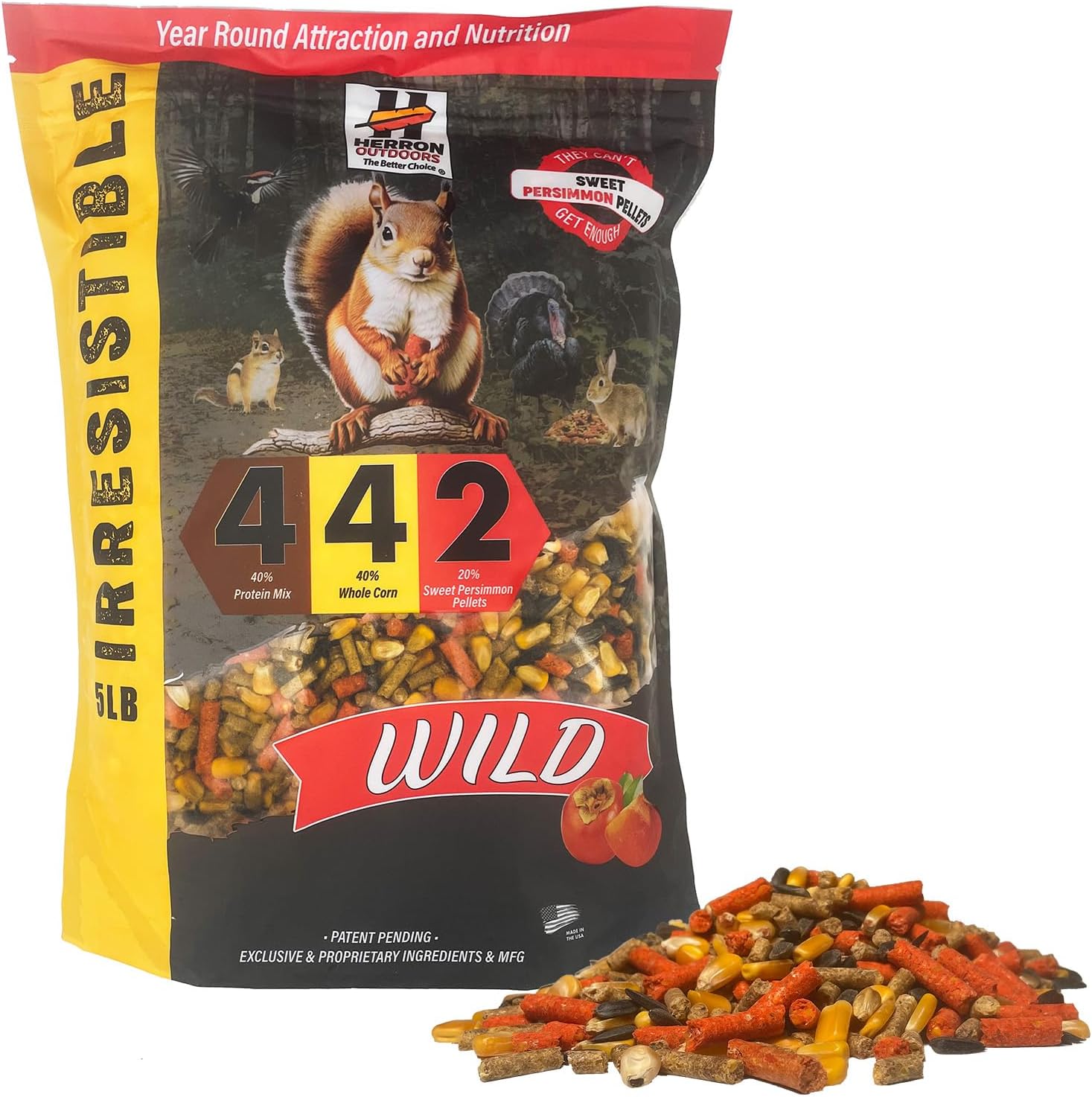 4-4-2 Wild Premium Wildlife Feed Squirrels, Birds, Wild Turkey, Chipmunk